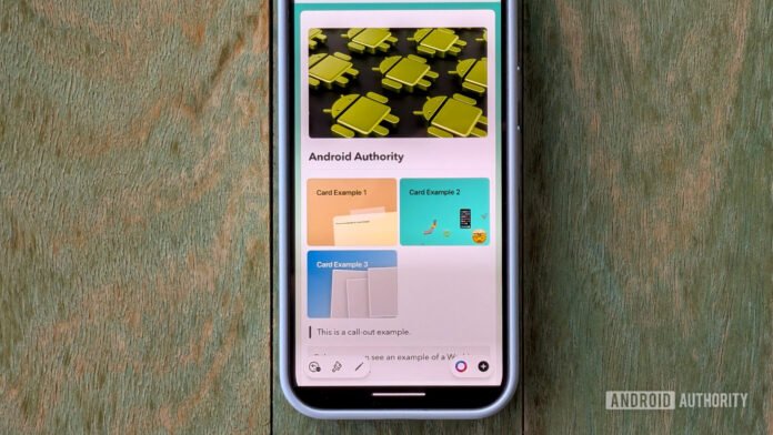 I ditched Google Docs for this app, and I don't Pixel 10 Pro with Craft app on screen