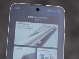 The TCL NXTPAPER 70 Pro on display at MWC 2026.