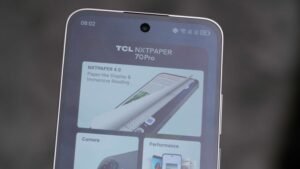 The TCL NXTPAPER 70 Pro on display at MWC 2026.