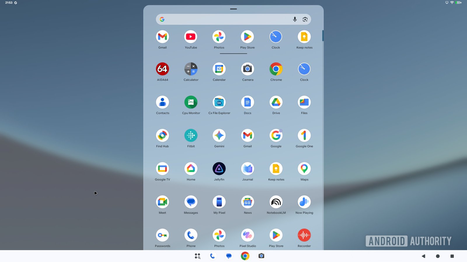Pixel Desktop Mode Appdrawer