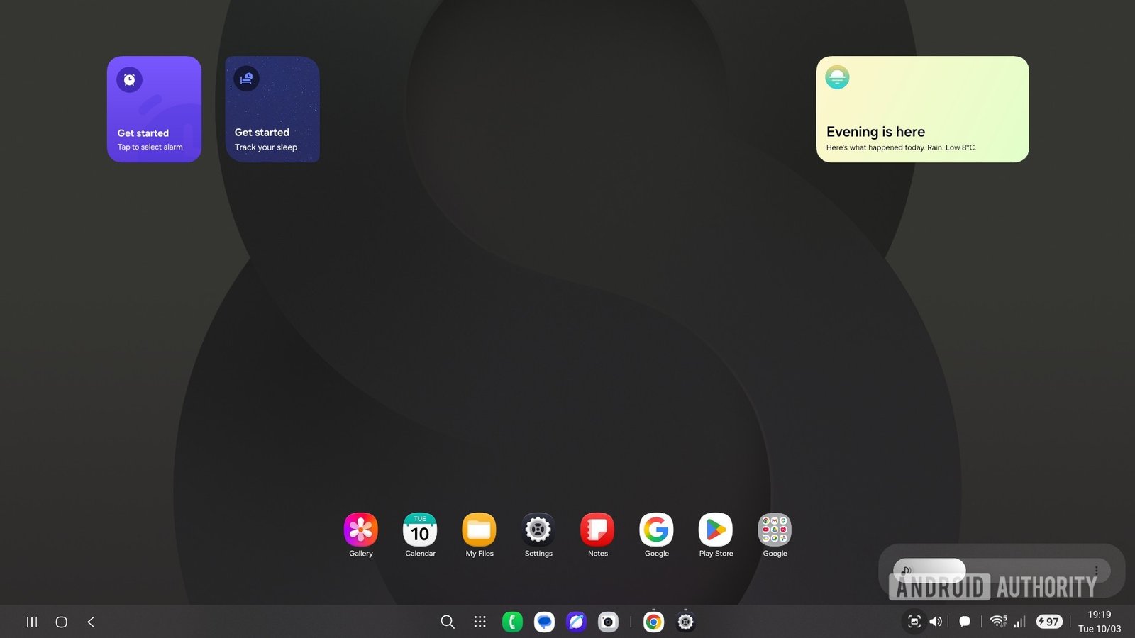 Samsung Dex desktop widgets