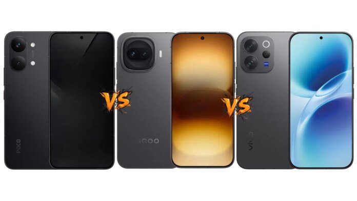 Poco X8 Pro Max vs iQOO 15R vs Vivo V70 Poco X8 Pro Max vs iQOO 15R vs Vivo V70 Elite: Price in India, Specifications and Features Compared