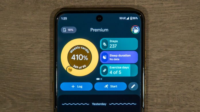 I actually don't hate the new Google Health app, but The Google Health app focus metrics
