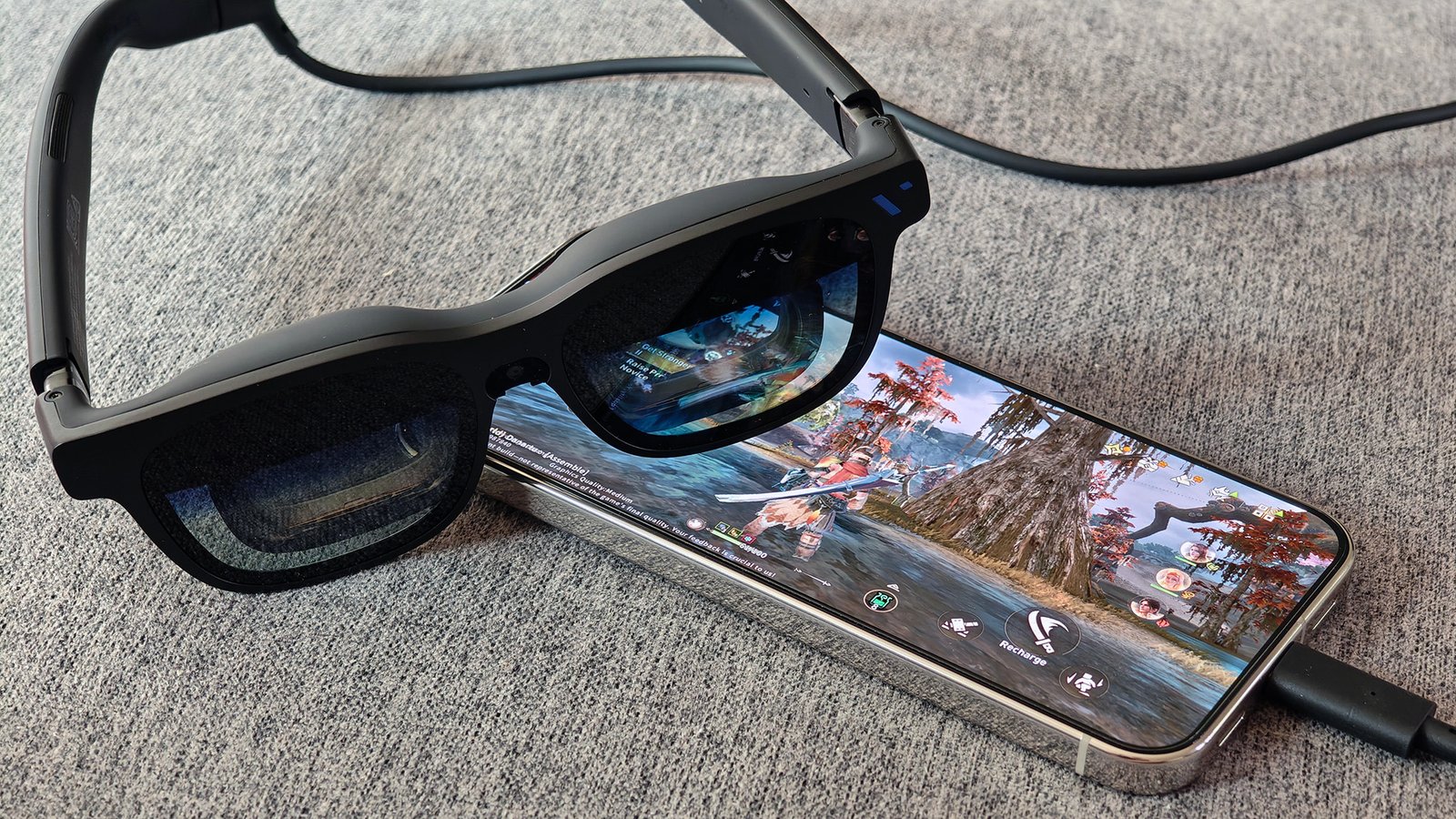 Google Pixel 11 Pro XL vs. Pixel 10 Pro XL 14 Viture Beast smart glasses connected to a Google Pixel 10 Pro XL