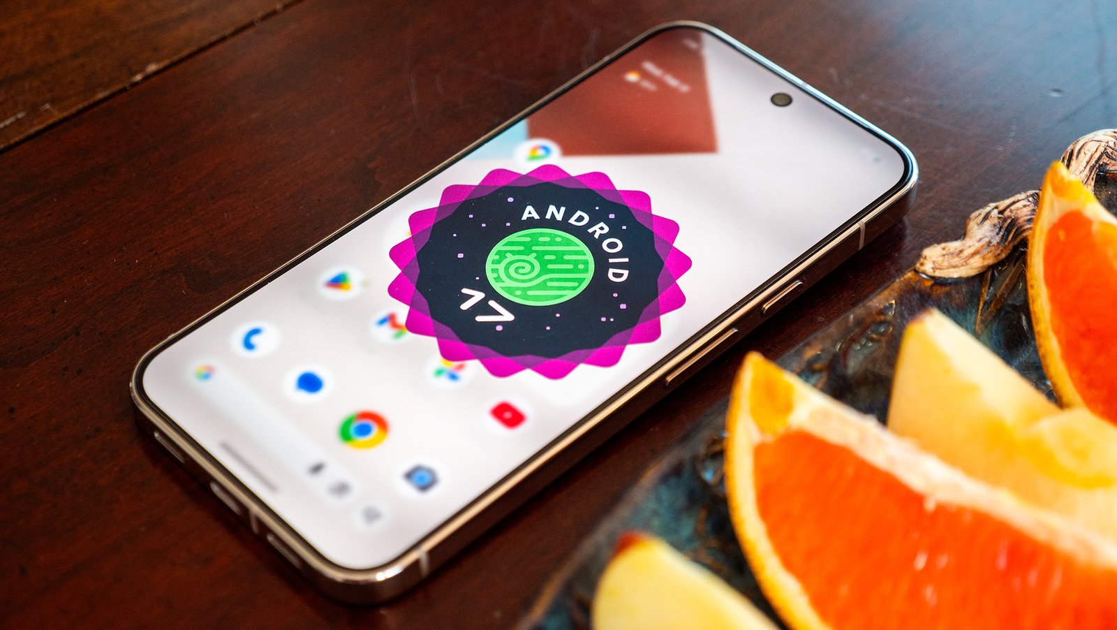 Google Pixel 11 Pro XL vs. Pixel 10 Pro XL 15 The Android 17 logo on a Google Pixel 10 Pro XL