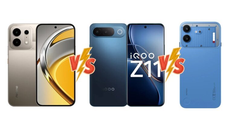Realme P4s vs iQOO Z11 vs Nothing Phone 4b: Price in India, Specifications and Features Compared