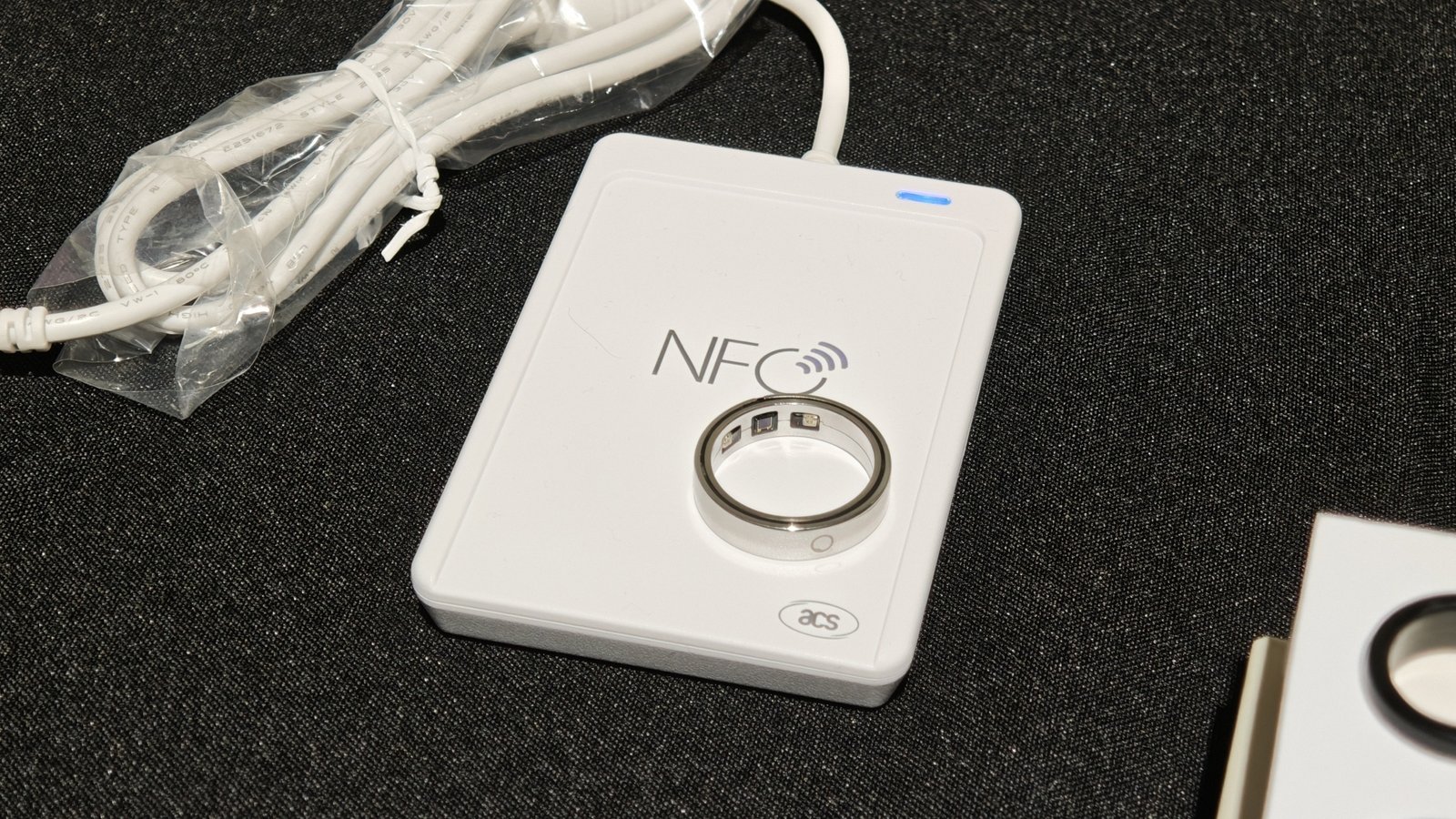 Circular Ring 3 Slim on an NFC pad