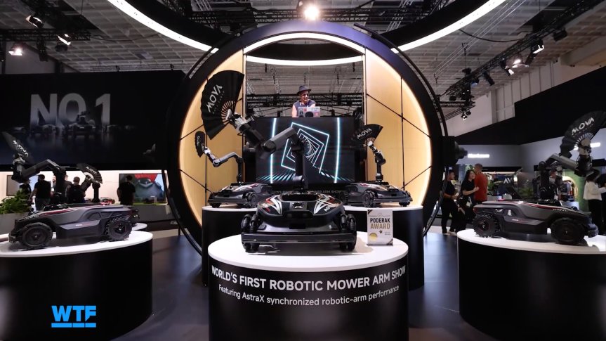 I Went Shopping for My Ultimate Smart Home of the Future at IFA 2026 8 Robot lawnmowers doing a synchronized fan dance at IFA.