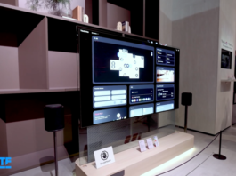An uber flat TV featured at IFA.