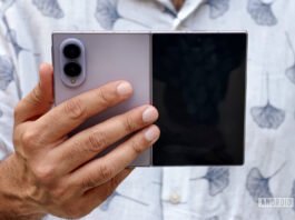 Samsung Galaxy Z Fold in hand